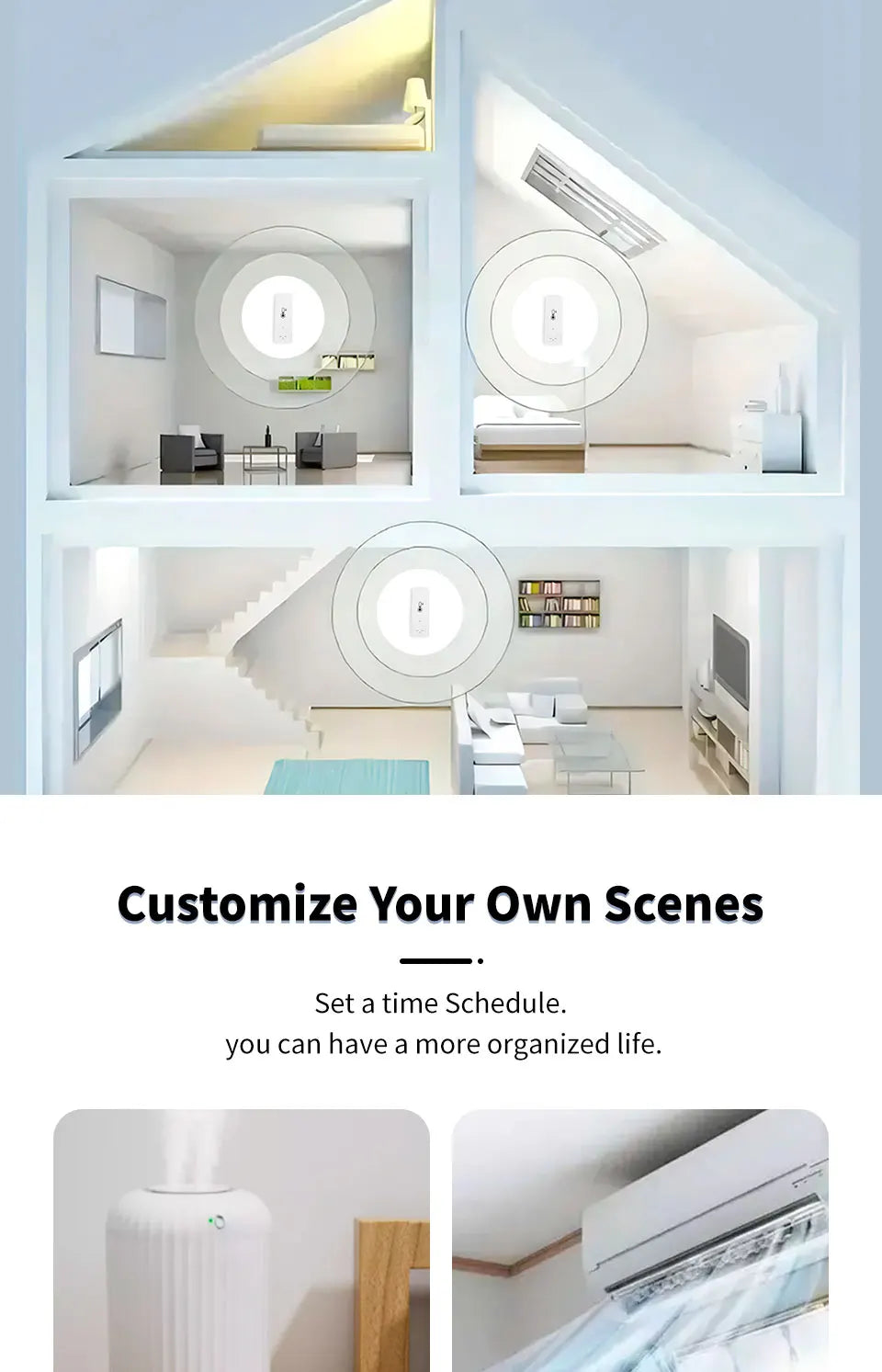 Zigbee 3.0 Wireless Temp Humidity Sensor