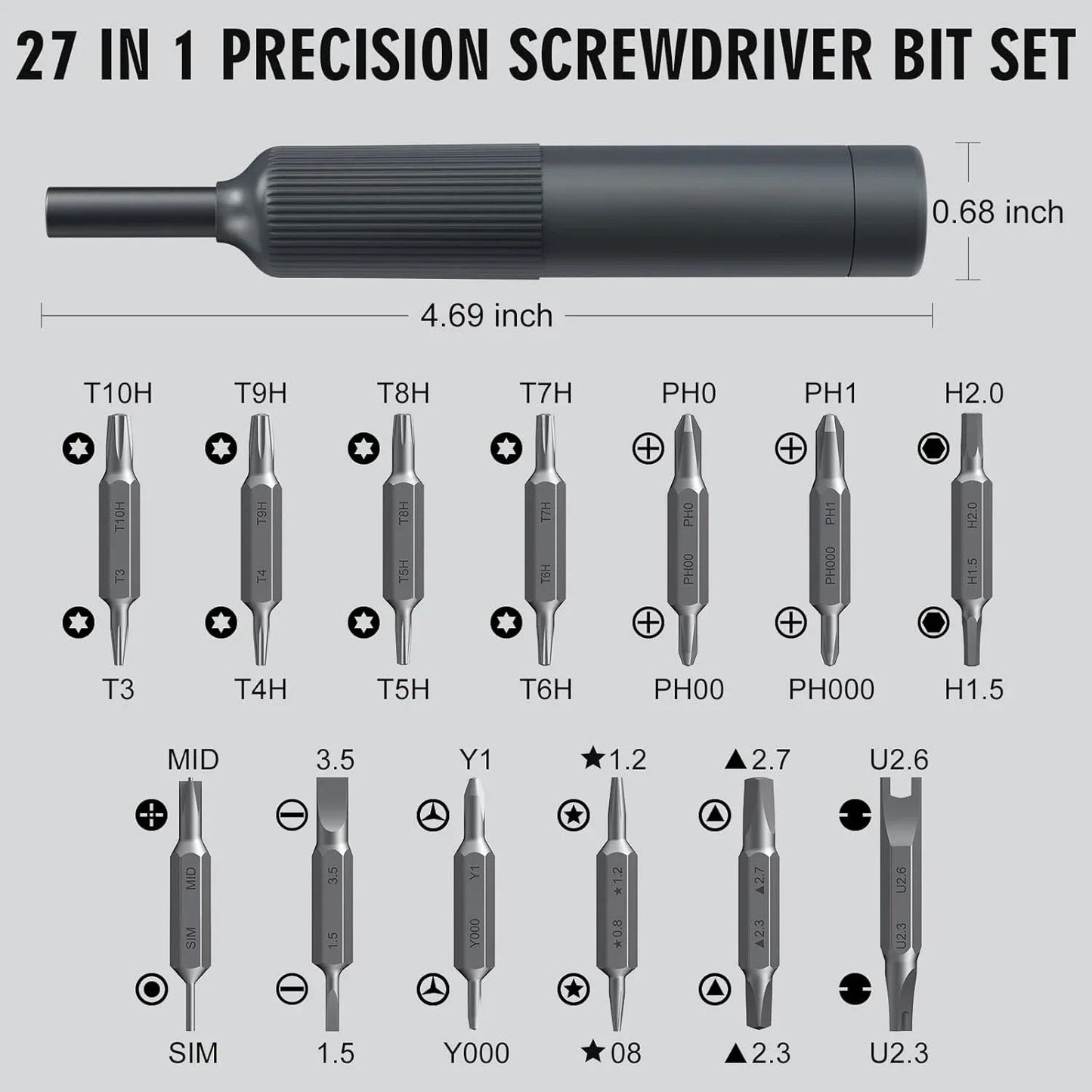 27-in-1 Precision Screwdriver Set